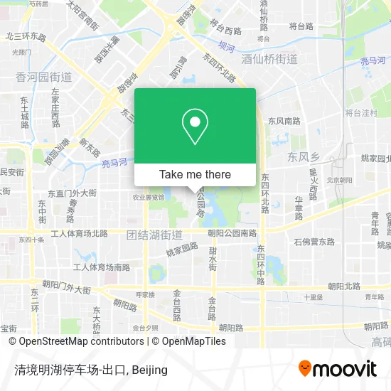 清境明湖停车场-出口 map