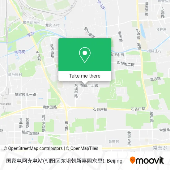 国家电网充电站(朝阳区东坝朝新嘉园东里) map