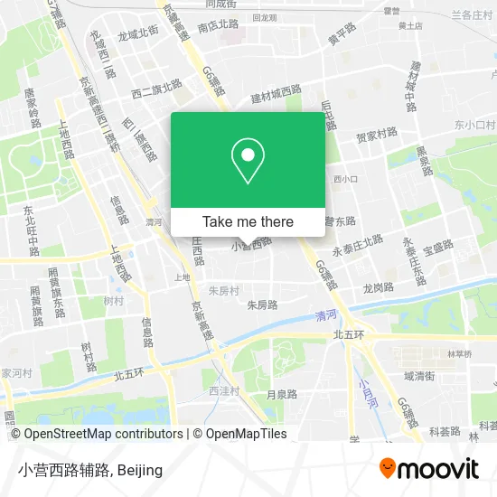 小营西路辅路 map