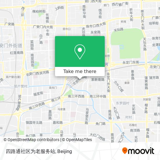 四路通社区为老服务站 map