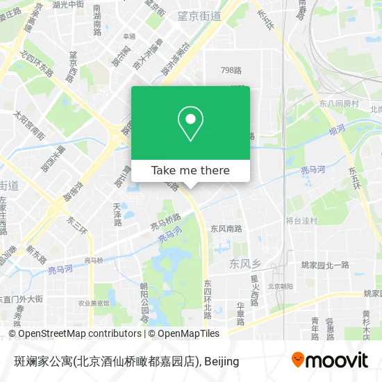 斑斓家公寓(北京酒仙桥瞰都嘉园店) map