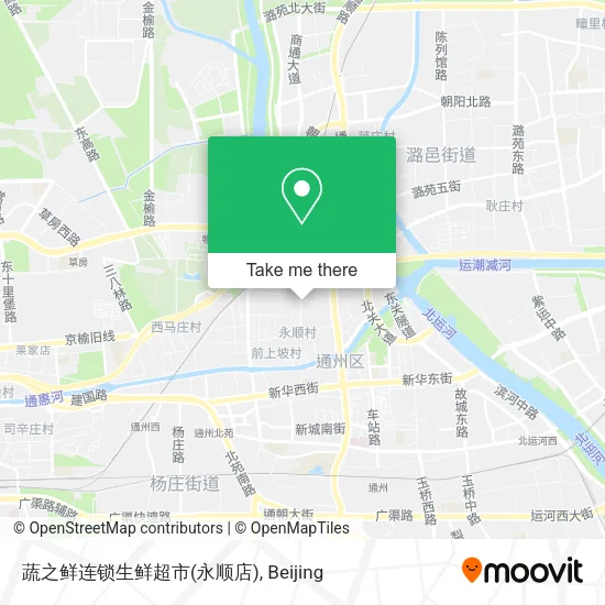 蔬之鲜连锁生鲜超市(永顺店) map