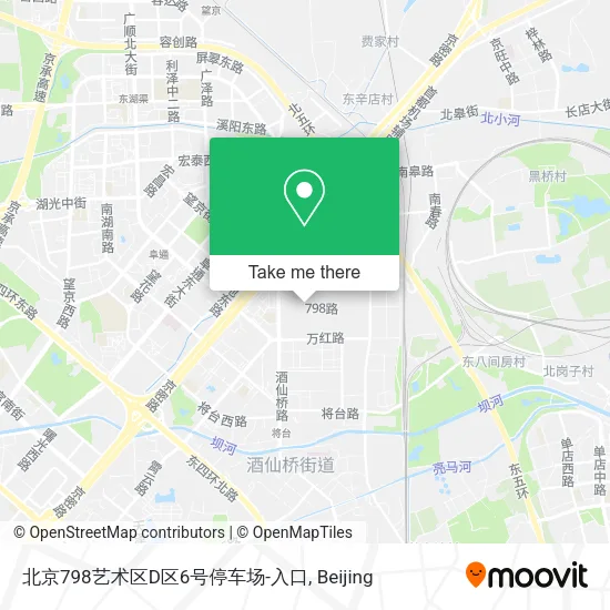 北京798艺术区D区6号停车场-入口 map