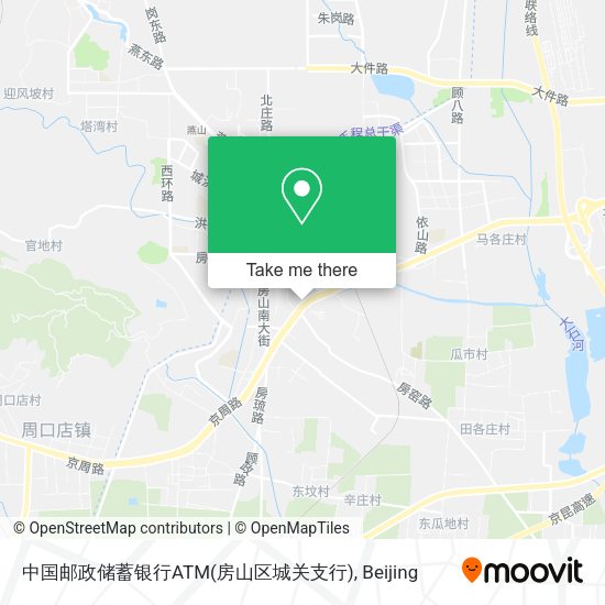 中国邮政储蓄银行ATM(房山区城关支行) map
