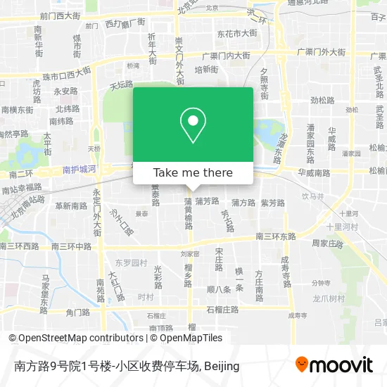 南方路9号院1号楼-小区收费停车场 map