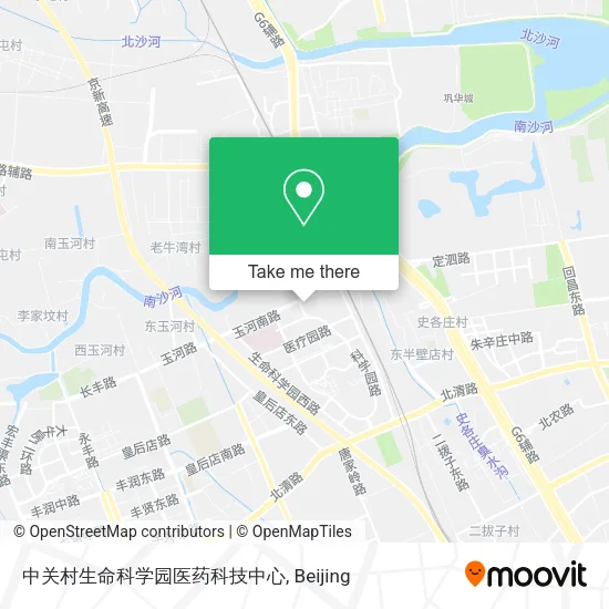 中关村生命科学园医药科技中心 map