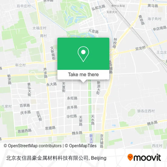 北京友信昌豪金属材料科技有限公司 map