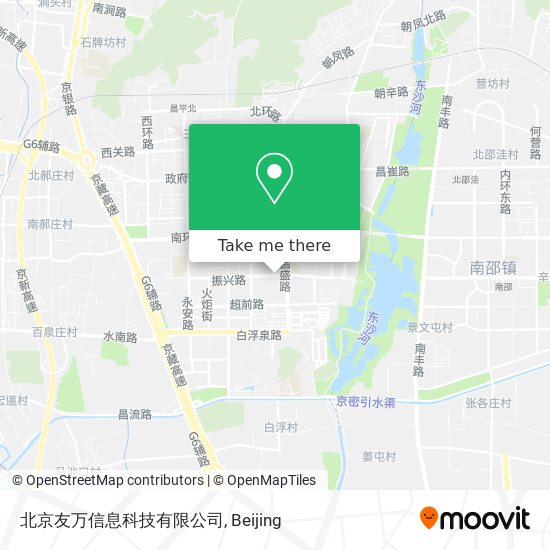 北京友万信息科技有限公司 map