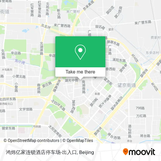 鸿炜亿家连锁酒店停车场-出入口 map