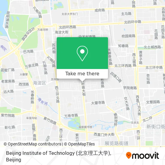 Beijing Institute of Technology (北京理工大学) map