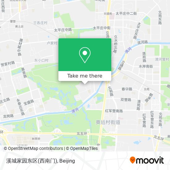 溪城家园东区(西南门) map