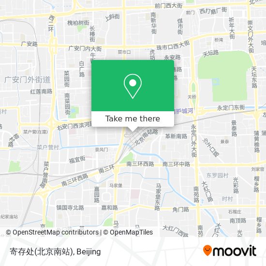 寄存处(北京南站) map