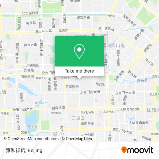 雍和禅房 map