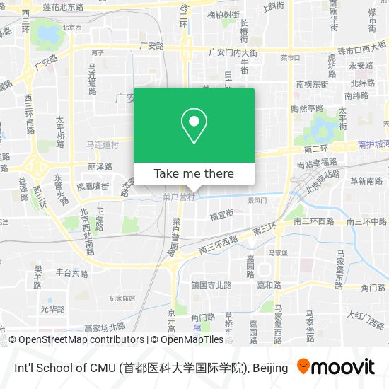 Int'l School of CMU (首都医科大学国际学院) map