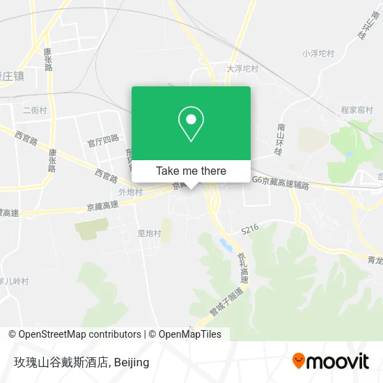 玫瑰山谷戴斯酒店 map