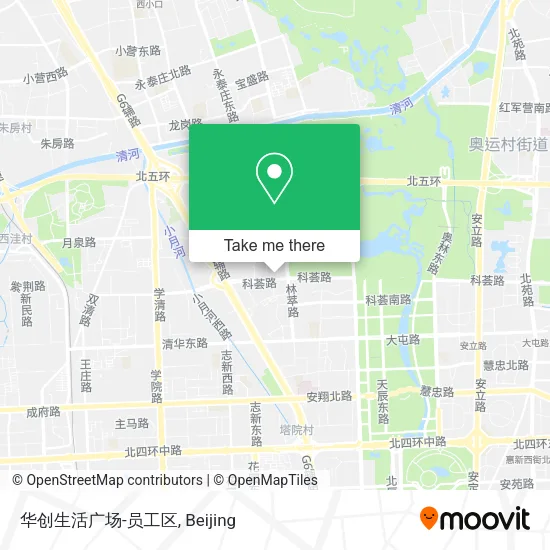 华创生活广场-员工区 map