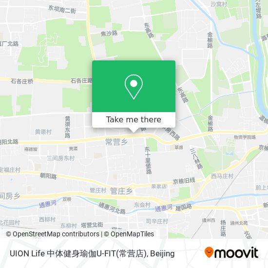 UION Life 中体健身瑜伽U-FIT(常营店) map
