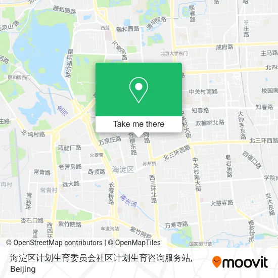 海淀区计划生育委员会社区计划生育咨询服务站 map