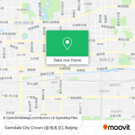Gemdale City Crown (金地名京) map