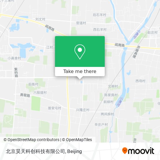 北京昊天科创科技有限公司 map