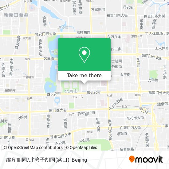 缎库胡同/北湾子胡同(路口) map