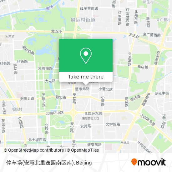 停车场(安慧北里逸园南区南) map