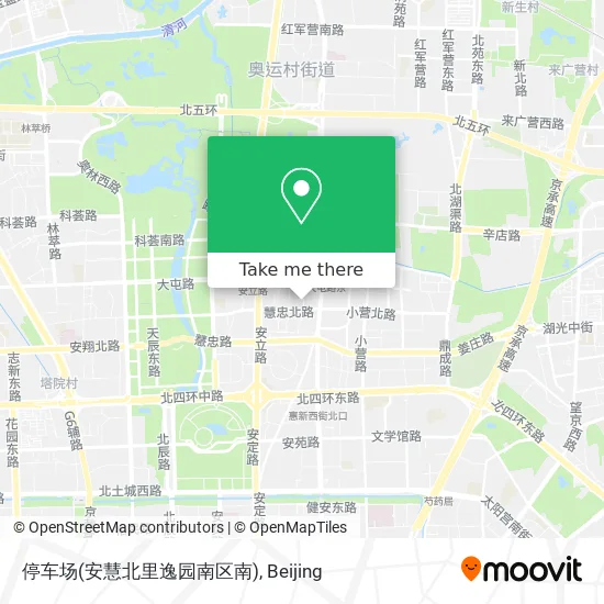 停车场(安慧北里逸园南区南) map