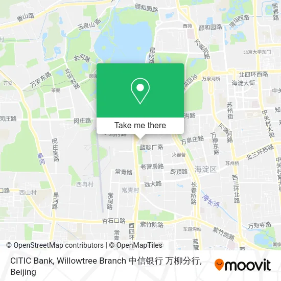 CITIC Bank, Willowtree Branch 中信银行 万柳分行 map