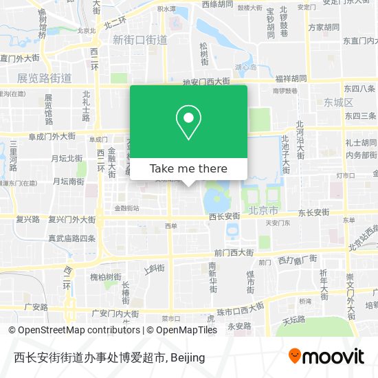 西长安街街道办事处博爱超市 map