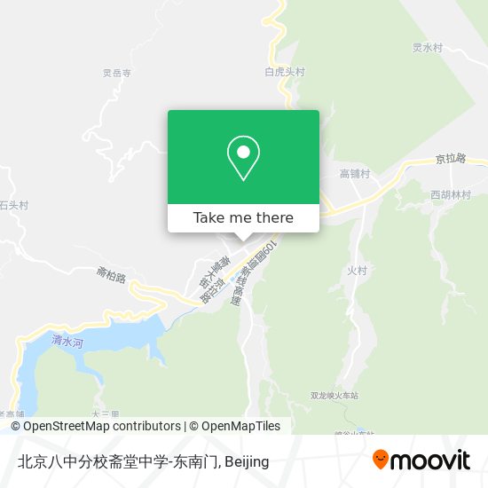 北京八中分校斋堂中学-东南门 map