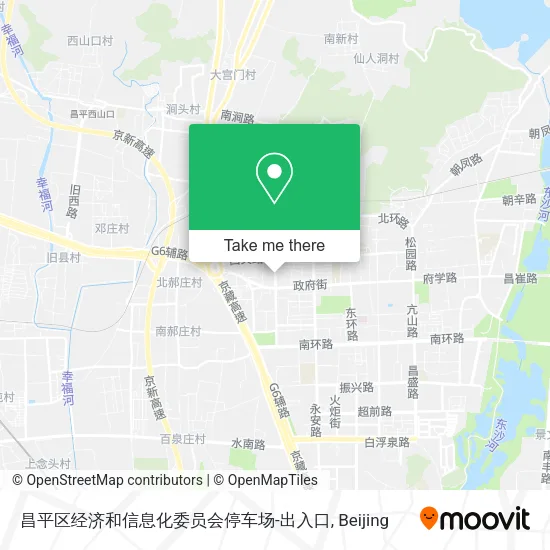 昌平区经济和信息化委员会停车场-出入口 map