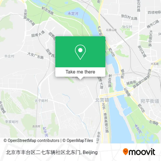 北京市丰台区二七车辆社区北东门 map