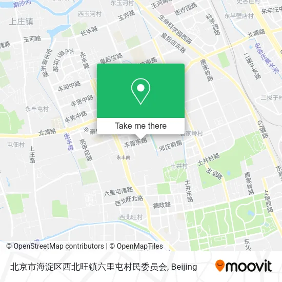 北京市海淀区西北旺镇六里屯村民委员会 map