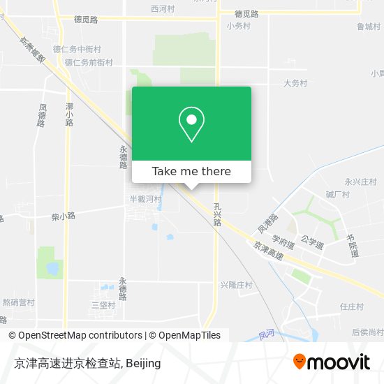 京津高速进京检查站 map
