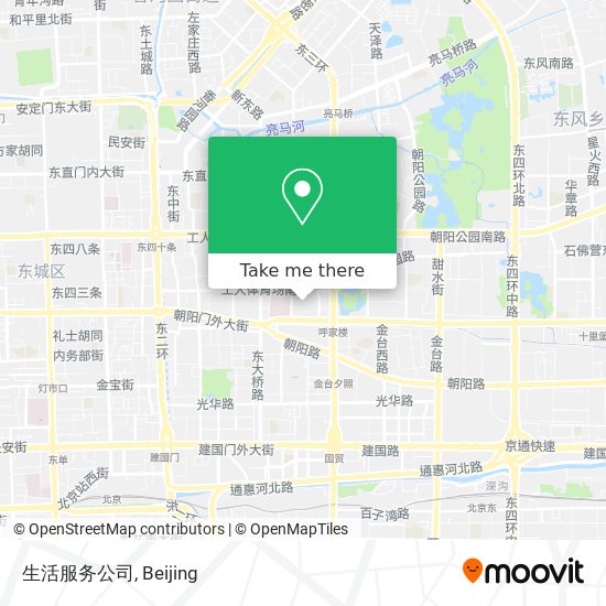 生活服务公司 map