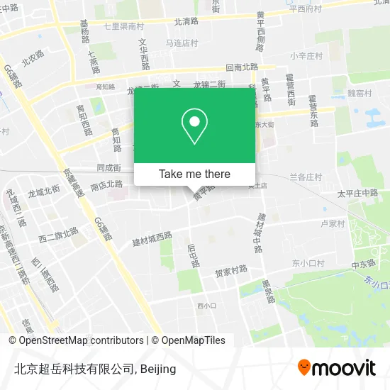 北京超岳科技有限公司 map