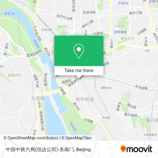 中国中铁六局(信达公司)-东南门 map