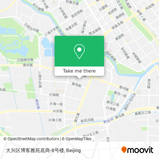 大兴区博客雅苑底商-8号楼 map