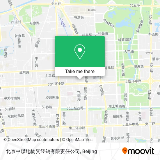 北京中煤地物资经销有限责任公司 map
