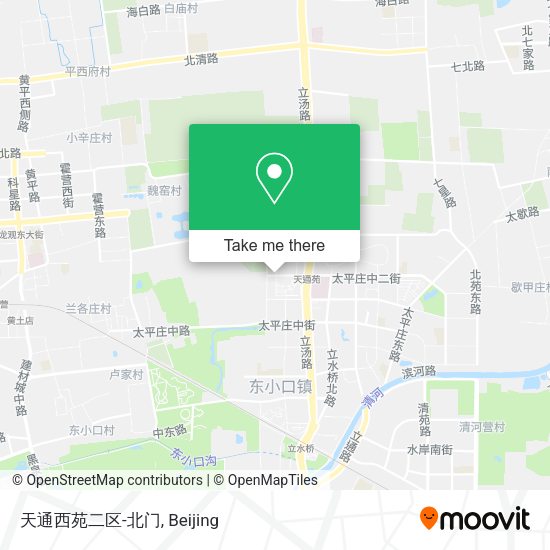 天通西苑二区-北门 map