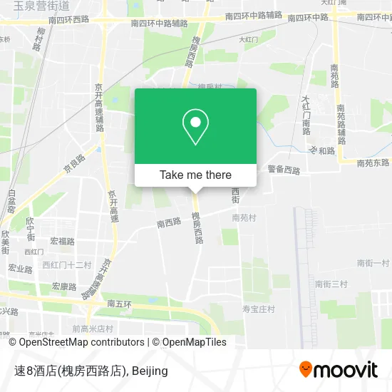 速8酒店(槐房西路店) map