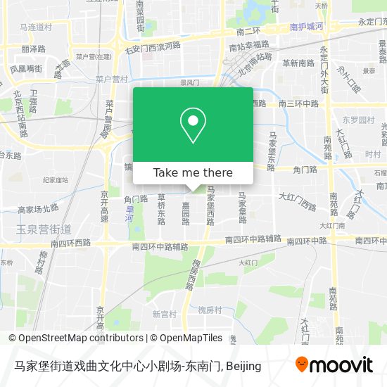 马家堡街道戏曲文化中心小剧场-东南门 map