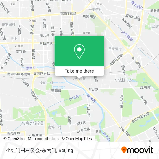 小红门村村委会-东南门 map