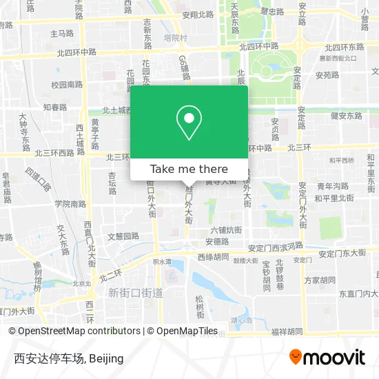 西安达停车场 map