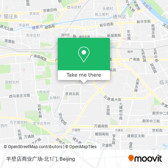 半壁店商业广场-北1门 map