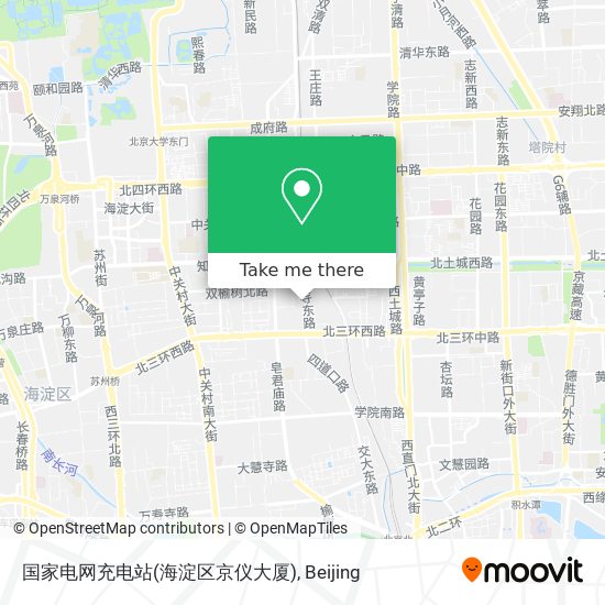 国家电网充电站(海淀区京仪大厦) map