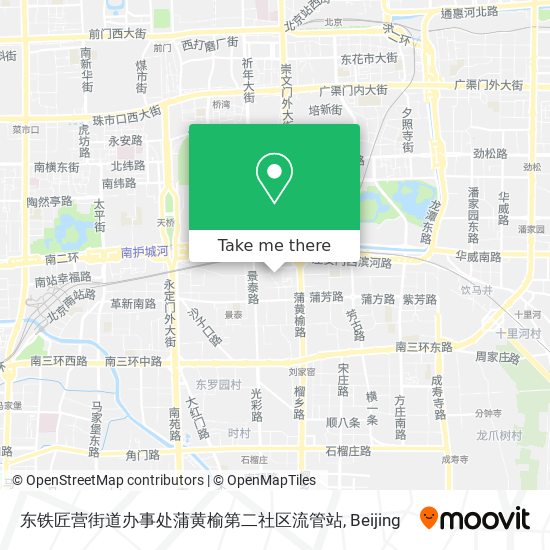 东铁匠营街道办事处蒲黄榆第二社区流管站 map
