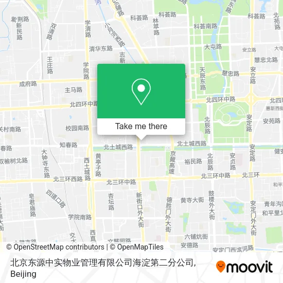 北京东源中实物业管理有限公司海淀第二分公司 map