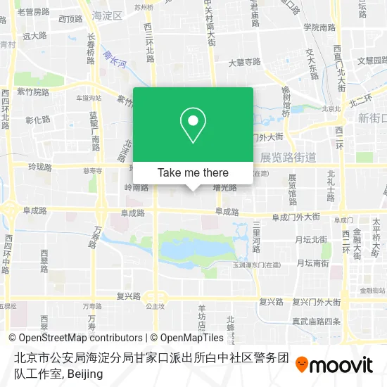 北京市公安局海淀分局甘家口派出所白中社区警务团队工作室 map