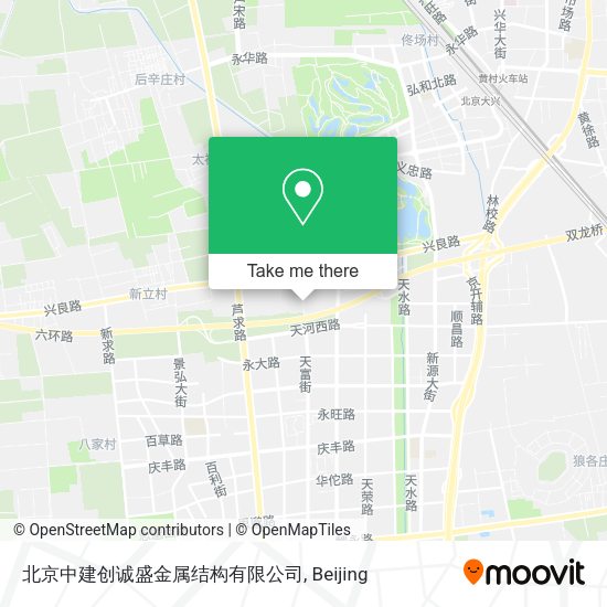 北京中建创诚盛金属结构有限公司 map